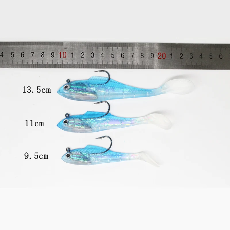 5 шт./упак. 15 г/105 мм дергающаяся Рыбная Мягкая приманка для морской рыбалки, ведущая рыбу T-хвост моделирование рыболовные приманки искусственные приманки