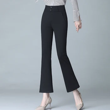 

New Spring Summer Flare Pants Women High Waist Stretch Ankle-Length Pants Trousers Plus Size 4XL Women Casual Pants Leggings