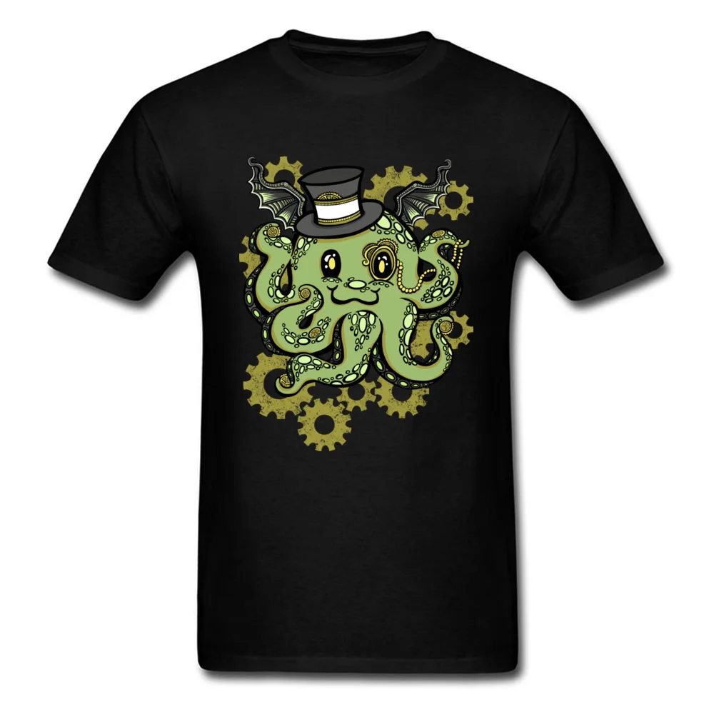 Design Sweatshirts O-Neck Funny Cartoon T Shirts Steampunk Cthuhlu Tshirt For Sudent Sleeved Anime Comic |