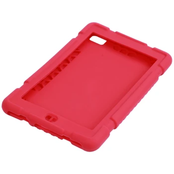 

Shockproof Impact Resistant Flexible Soft Silicone Case for Kindle Fire 7 2017 Tablet(Red)