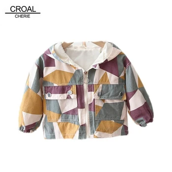 

CROAL CHERIE Baby Windbreaker Jacket For Kids Girls Children Coat Boy Camouflage Jacket Coat Baby Girl Clothes