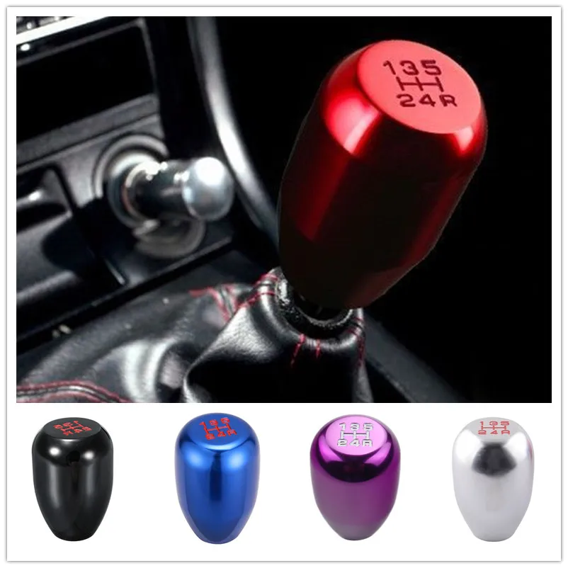 

5 Speed Shift Knob Universal Gear Knob Aluminum Auto Car Manual Shift Knob Gear Stick Shifter Lever