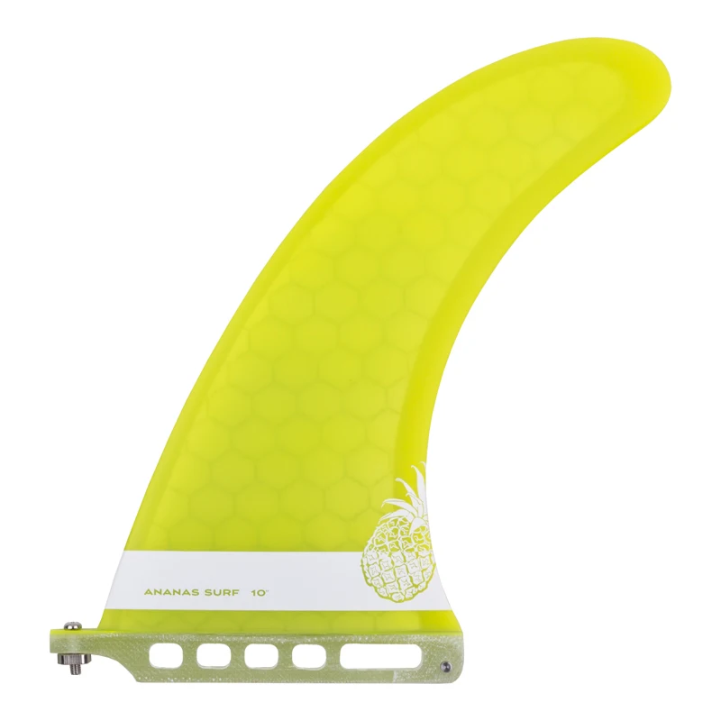 Lemon Ananas серфинговая доска для серфинга плавник центр одна коробка плавник 1" longboard 10 дюймов Длина США база sup аксессуары noserider стиль - Цвет: Lemon