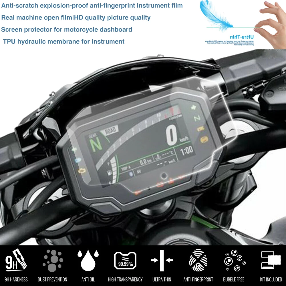 Kawasaki Ninja 650 1000 SX 1000SX Ninja650 Versys 650- Motorcycle Cluster Scratch Protection Film Screen Protector Motorcycle Screen Protector