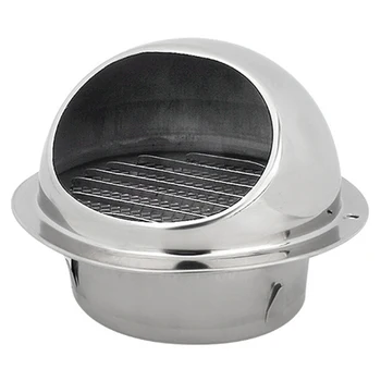 

200mm/180/160/120/80/70/60mm Thicken Stainless Steel Wall Ceiling Air Vent Ducting Ventilation Exhaust Grille Cover Outlet