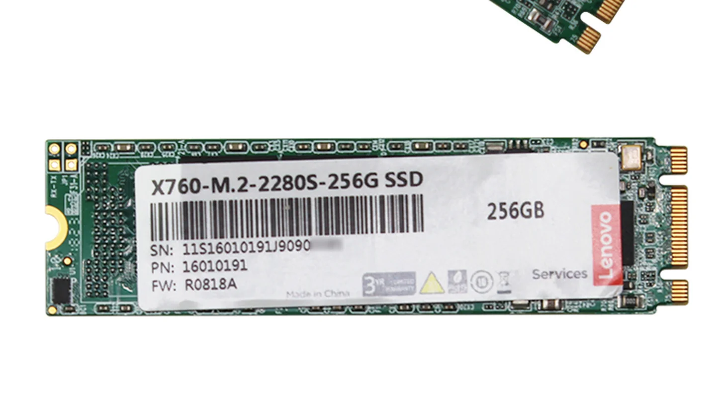 Lenovo SSD SSD M.2 SATA 2280 aurora X760 serie M.2 2280 (NGFF) 256GB