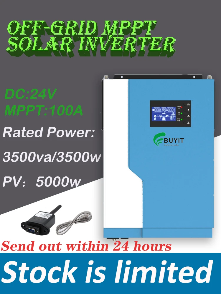 tæt Maryanne Jones Frigøre Hybrid Inverter | Solar Inverter - 3500w Grid Solar Inverter 24vdc 100a  Hybrid Power - Aliexpress