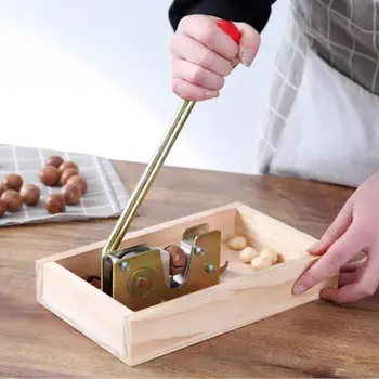 

Durable Nut Cracker Portable Macadamia Opener Walnut Tool Non Slip Multipurpose Sheller Tongs Metal Peeling Machine With Handle