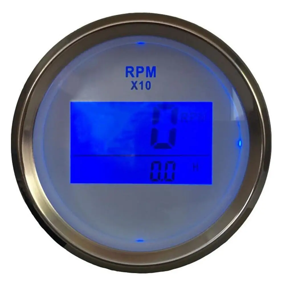 Набор из 1 Цифровой тахометр с синей подсветкой 52 мм счетчики оборотов ЖК