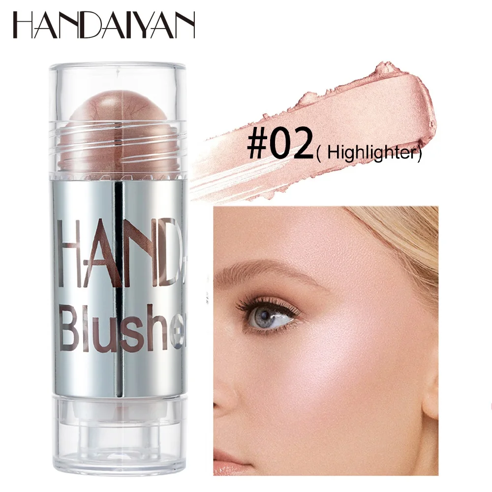 HANDAIYAN 8 Colors Chubby Crayon Blush Stick Moisturizing Smooth Rouge Pen Long-lasting Blush Cream Blush Stick Rouge TSLM