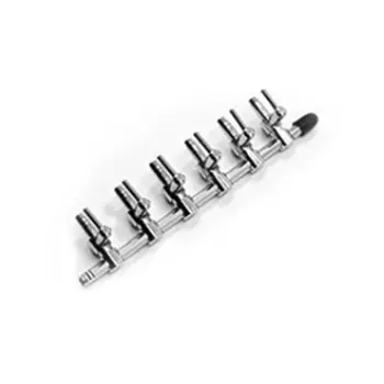 

Air Pump Splitter Stainless Steel Aquarium Air Flow Control Lever Valves Distri