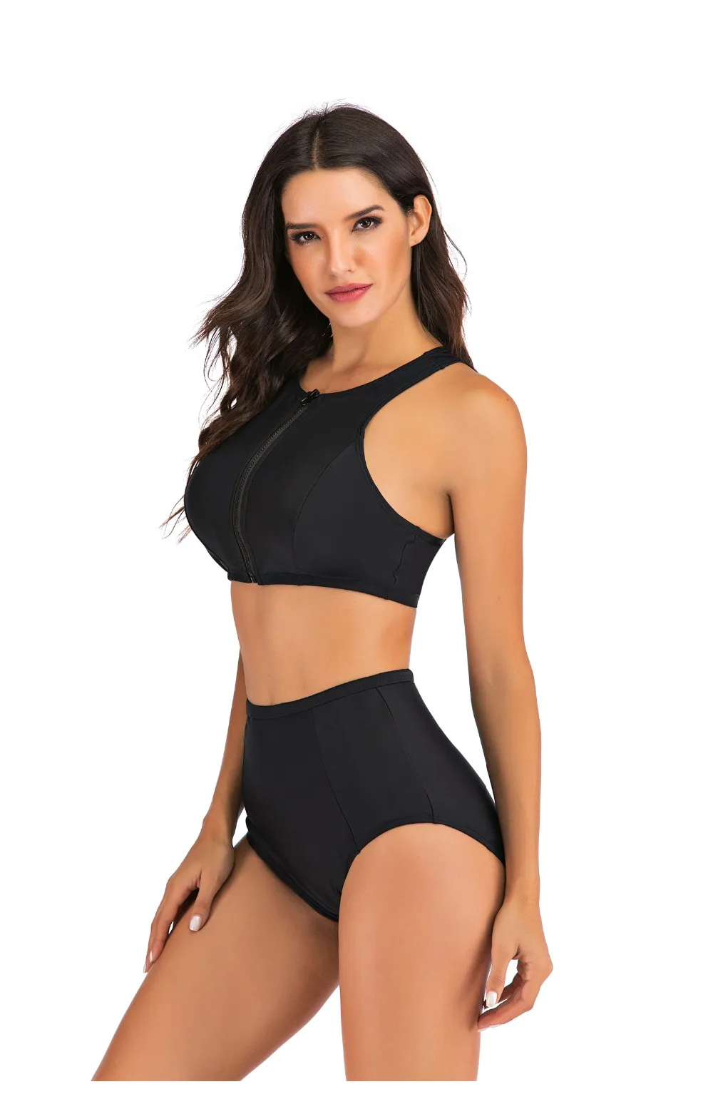 Ladies split swimsuit Sports beach swimsuit Bikini set swimsuits woman two-piece swimsuit high waisted bikini swimsuit