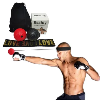 

Boxing Reflex Speed Punch Ball MMA Sanda Boxer Raising Reaction Force Hand Eye Training Set Stress Gym Boxing Muay Thai Exercise