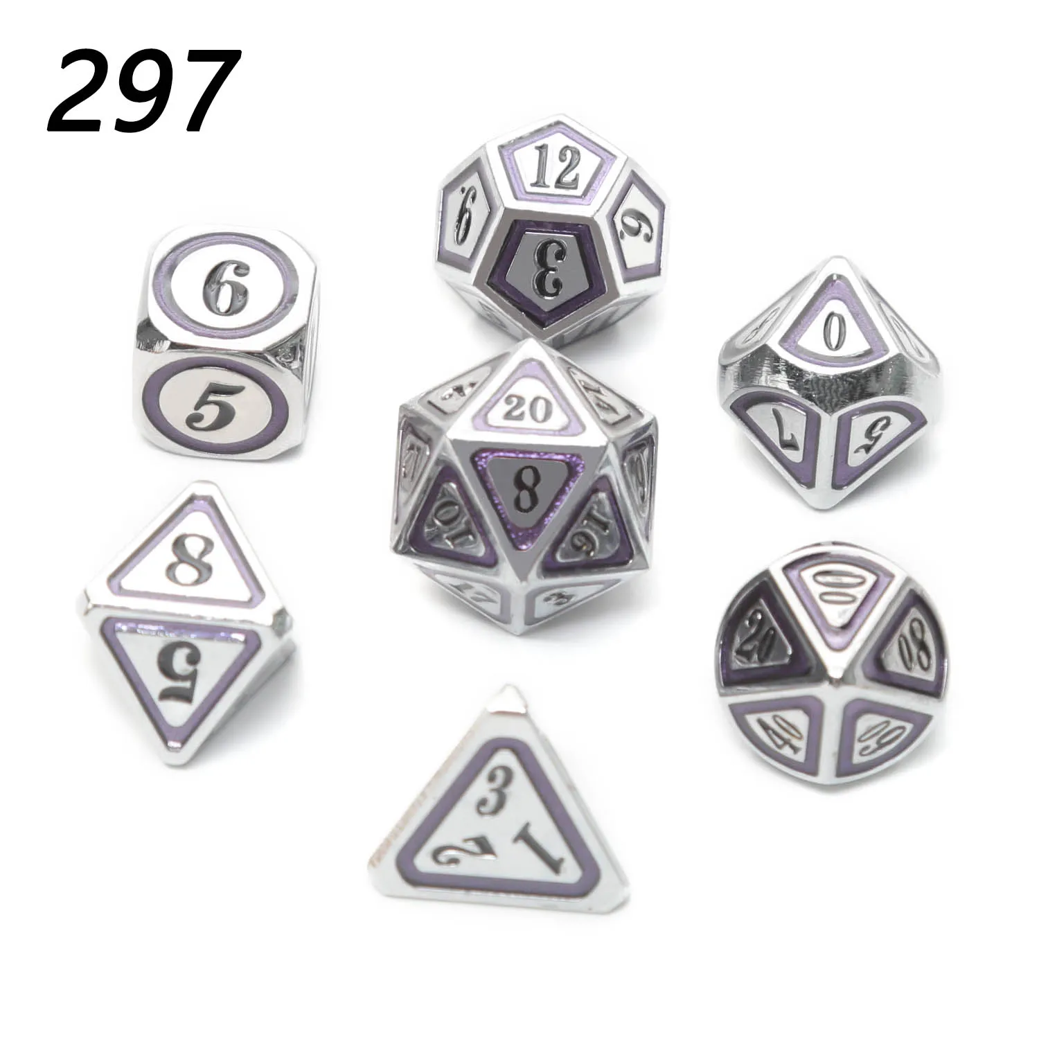 Chengshuo rpg dice dungeons and dragons table games sales promotion polyhedral metal dices Zinc alloy new style number dices