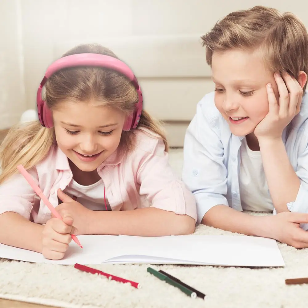 Kids Headphones with Microphone 80 85dB Chirldrens Headsets for MP3 4 PC Smartphone Earphone Kids Birthday Christmas Gifts