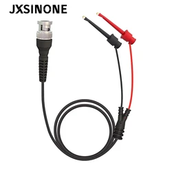 JXSINONE P1007B BNC Q9 Male Plug To Dual test hooks clips probe test lead Cable for Oscilloscope Signal Generator