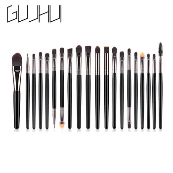 

20 Pcs/Set Makeup Brush Eye Set Black New Makeup Tool Blending Eyeliner Eyelash Eyebrow Professional Eyeshadow Cosmetics