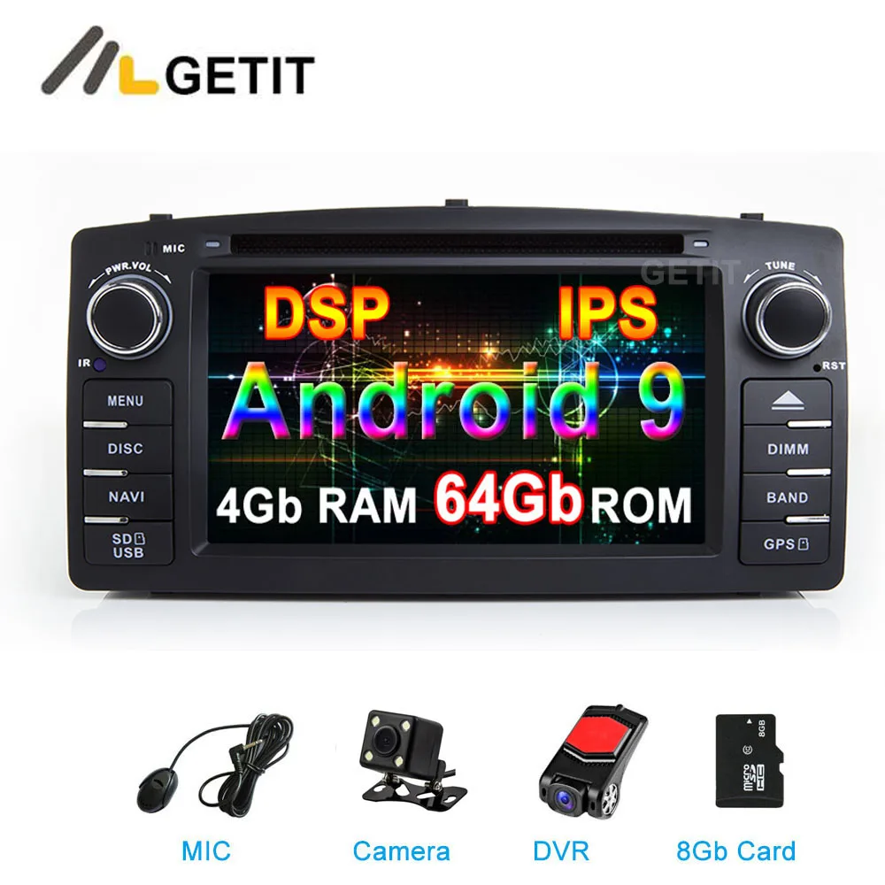 Excellent DSP Android 9 Car DVD Multimedia Player for Toyota Corolla E120 BYD F3 with wifi BT GPS Radio stereo 0 Excellent DSP Android 9 Car DVD Multimedia Player for Toyota Corolla E120 BYD F3 with wifi BT GPS Radio stereo 0