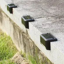 4 шт. светодиодный солнечный свет IP65 Водонепроницаемый Открытый Сад Путь Двор патио лестницы шаги светильники на забор