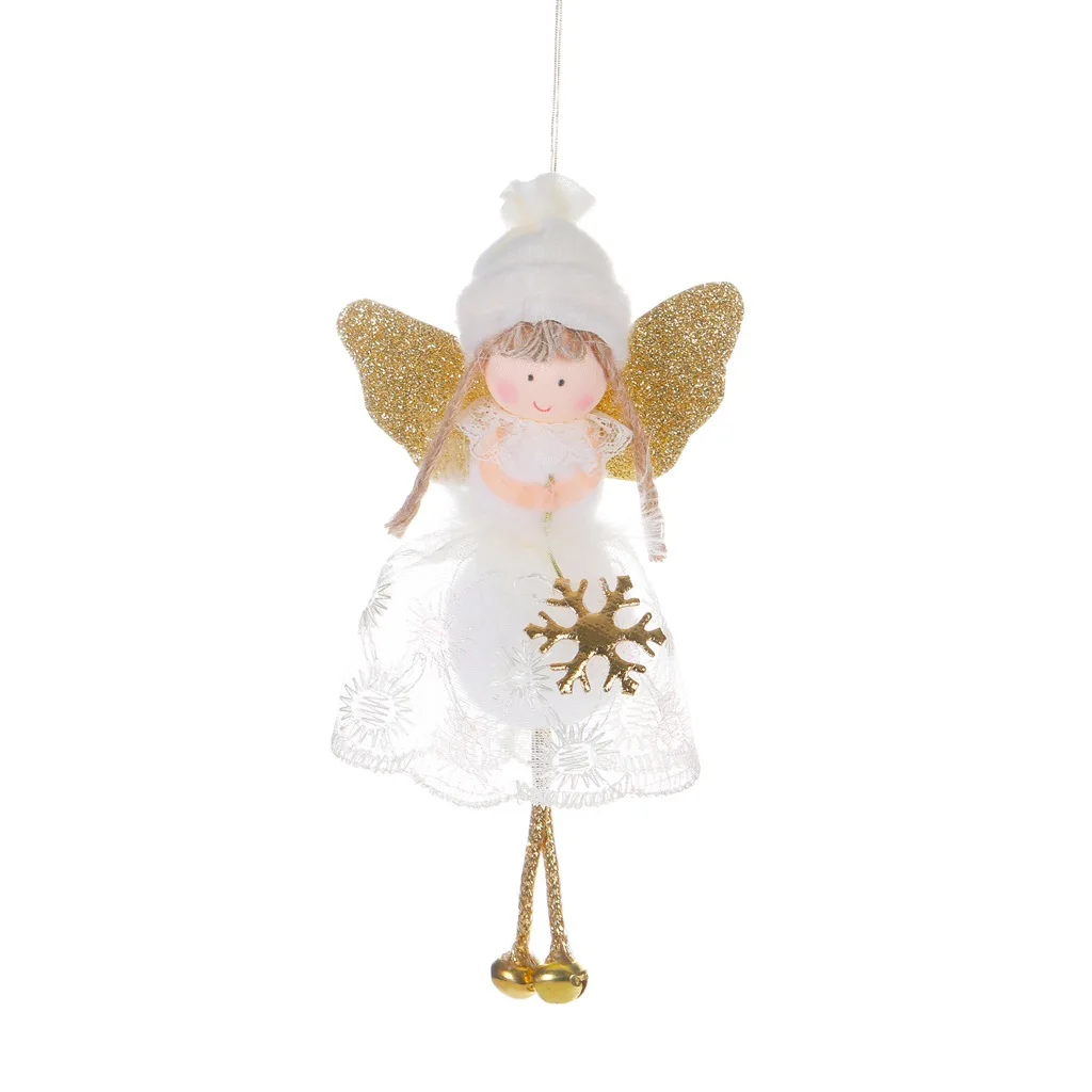 

1 Piece Christmas Decorations For Home Christmas Tree Creative Decoration Pendant Cute Angel Lace Doll