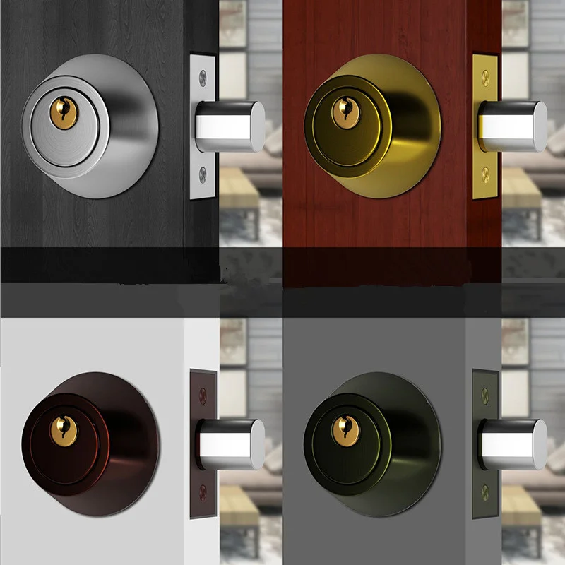 Невидимые ворота одиночный замок цилиндр Deadbolt спальня нержавеющая сталь мертвый