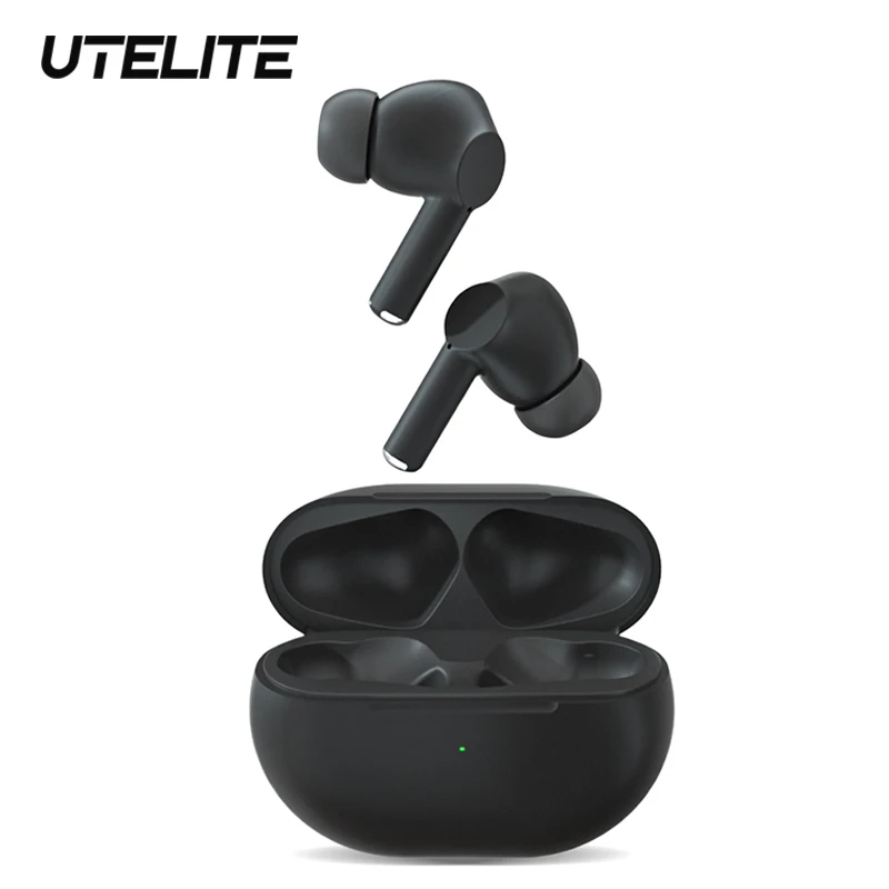 

UTELITE Wireless Bluetooth5.0 Headphones Mini Bass Music Earphones Noise Cancelling Waterproof Sports Earbuds With Microphones