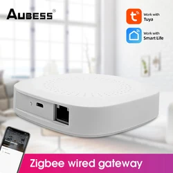 Aubess Smart Home Tuya Zigbee Wired Gateway Hub Bridge Smart Life APP Remote Control DIY Home Automation Hub For Google Alexa