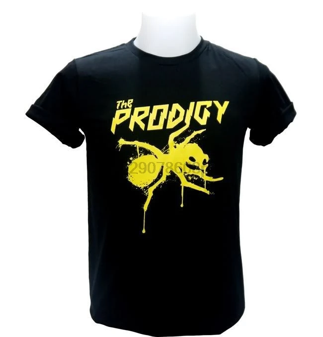

The Prodigy Yellow Logo Men T Shirt Dj Punk Techno Dance Rave Big Beat Rock Sz Style Short Sleeve Print Cartoon Hip Hop T Shirt