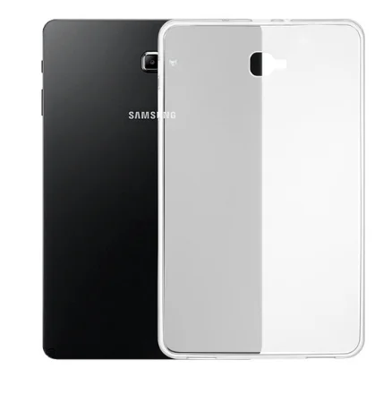 Чехол для планшета samsung galaxy tab A 10,1 T580, мягкий ТПУ чехол для galaxy tab A6 10," T585 T580, высококачественный Мягкий Силиконовый ТПУ - Цвет: only soft case