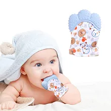 silicone teething mitten