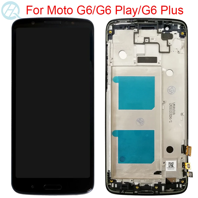 Оригинальный ЖК дисплей G6 для Motorola Play с рамкой 5 9 дюйма Moto Plus сенсорным экраном