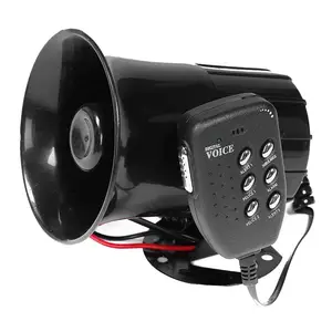 LncBoc 12V 100W 7 Tons Sirène de Police Alarme Voiture, Car Siren Vehicle  Horn with Mic Système de haut-parleurs PA Amplificateur de son d'urgence :  : Auto et Moto