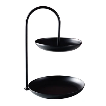 

Wedding Dessert Fruit Storage Tray Iron Art Sundries Organizer Banquet Dresser Double Layer Bakery Stand Rack Nordic Bedroom
