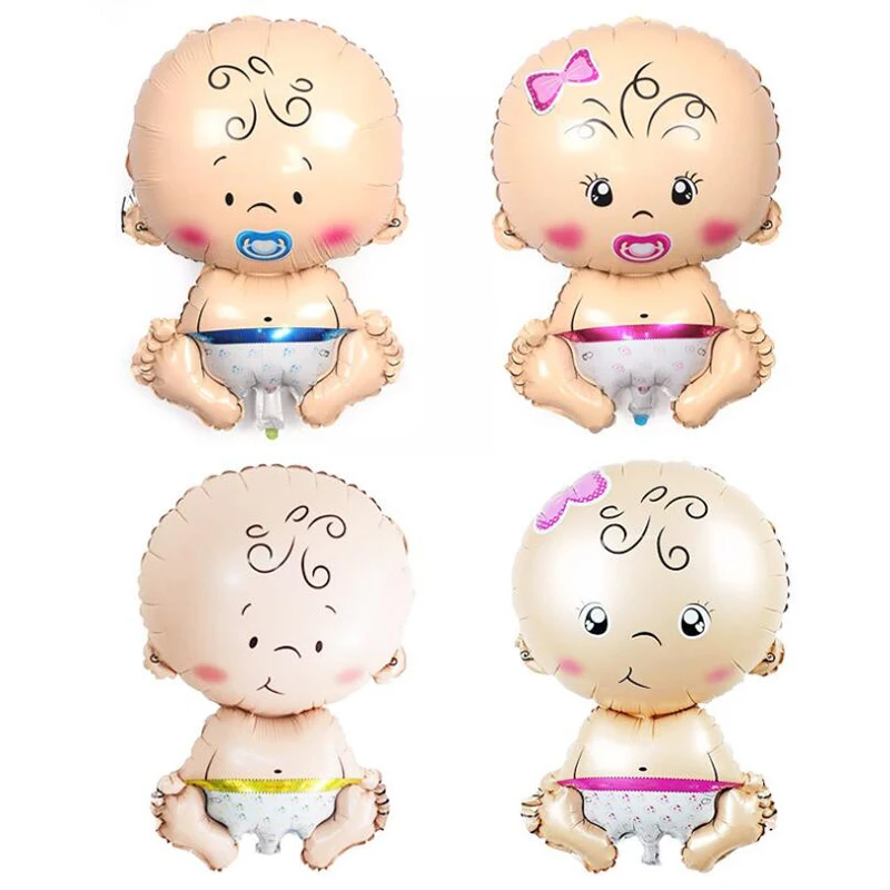 Newborn Boys girls Angel foil balloons baby Shower Supplies 1st birthday Party decoration globos gender reveal blue Pink ballon Foil Balloons Birthday Balloons Birthday Balloon Set Party Balloon Set Birthday Party Decoration Set Inflatable Balloon