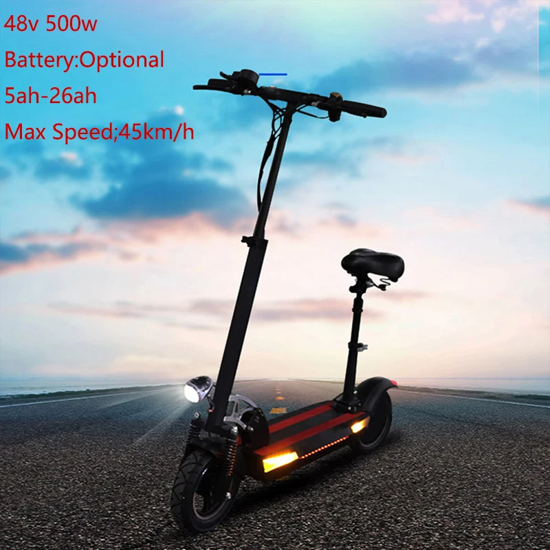 Escooter Patinete Eléctrico 45 км/ч 48 в 500 Вт E-Scooter батарея 80 км Patinete Electronic Adulto скутер электрический велосипед E скутеры