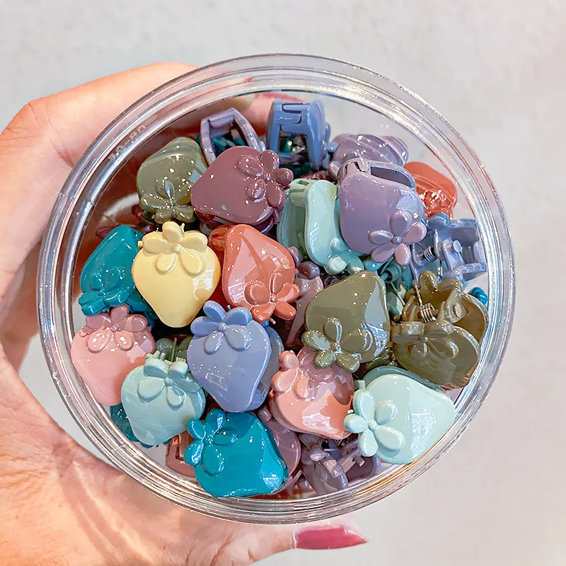 Ruoshui 50pcs Children Cartoon Hair Claws Girls Lovely Hairpins Hair Crab Baby Hair Accessories Hair Clips Headwear Barrettes