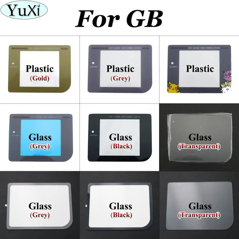 

YuXi 20pcs For GB Screen Replacement Plastic Glass Display Protector Lens for Nintend Gameboy Color Advance
