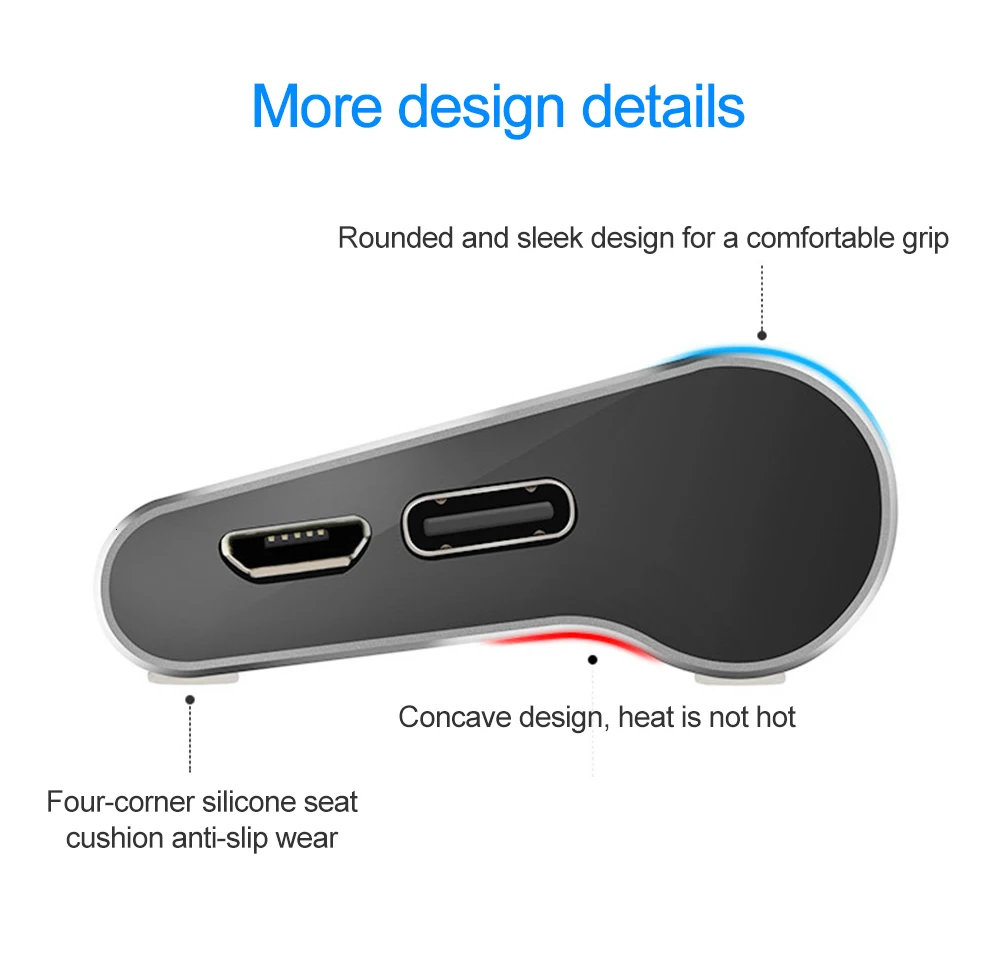 CHYI Супер Скоростной usb-хаб 3,0 многопортовый разветвитель 4 порта Usb3.0 Hab с микро зарядным устройством мини алюминиевый ПК Аксессуары для компьютера