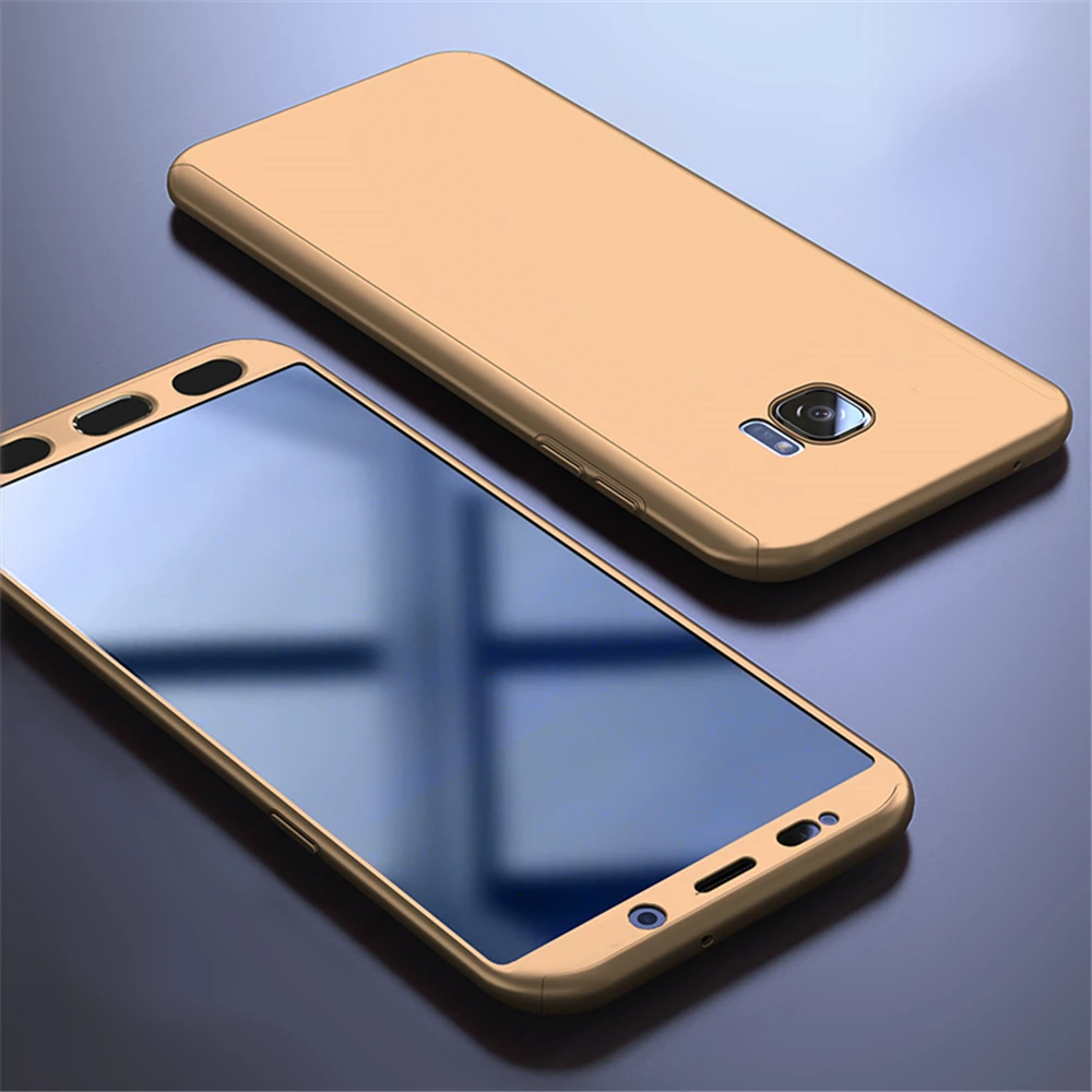 360 Full Cover Protective Case+Glass For Samsung Galaxy S20 Ultra S8 S10 S9 Plus Note 10 S 7 A50 A70 A71 A51 A40 S6 S7 Edge A21S