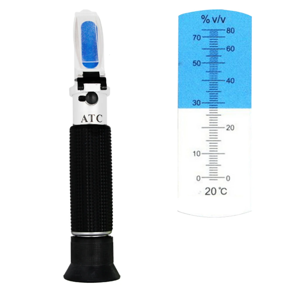 

Handheld Alcohol Sugar Meter Refractometer Sweet Salt Tester Juice Food Detector For Measure Salinity Specific Gravity Of Water
