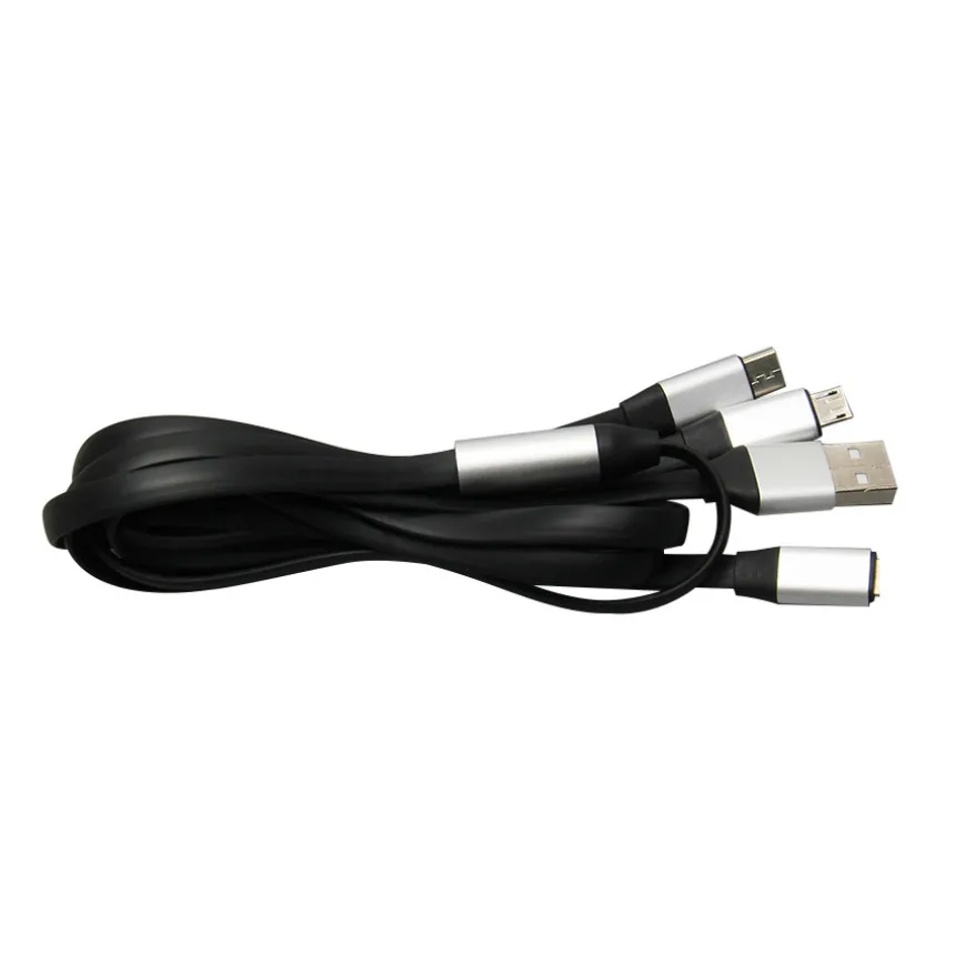 US $162.37 120cm 3 in 1 USB Cable 3A Micro USB C Fast Charging Adapter TypeC Charger Wire for iPhone 11 Pro XR XS Xiaomi Huawei Samsung