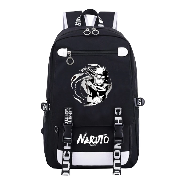 Аниме Рюкзак Наруто школьные сумки для подростков Bookbag Akatsuki Itachi Sharingan Косплей сумки на плечо для ноутбука рюкзак для путешествий - Цвет: XM O