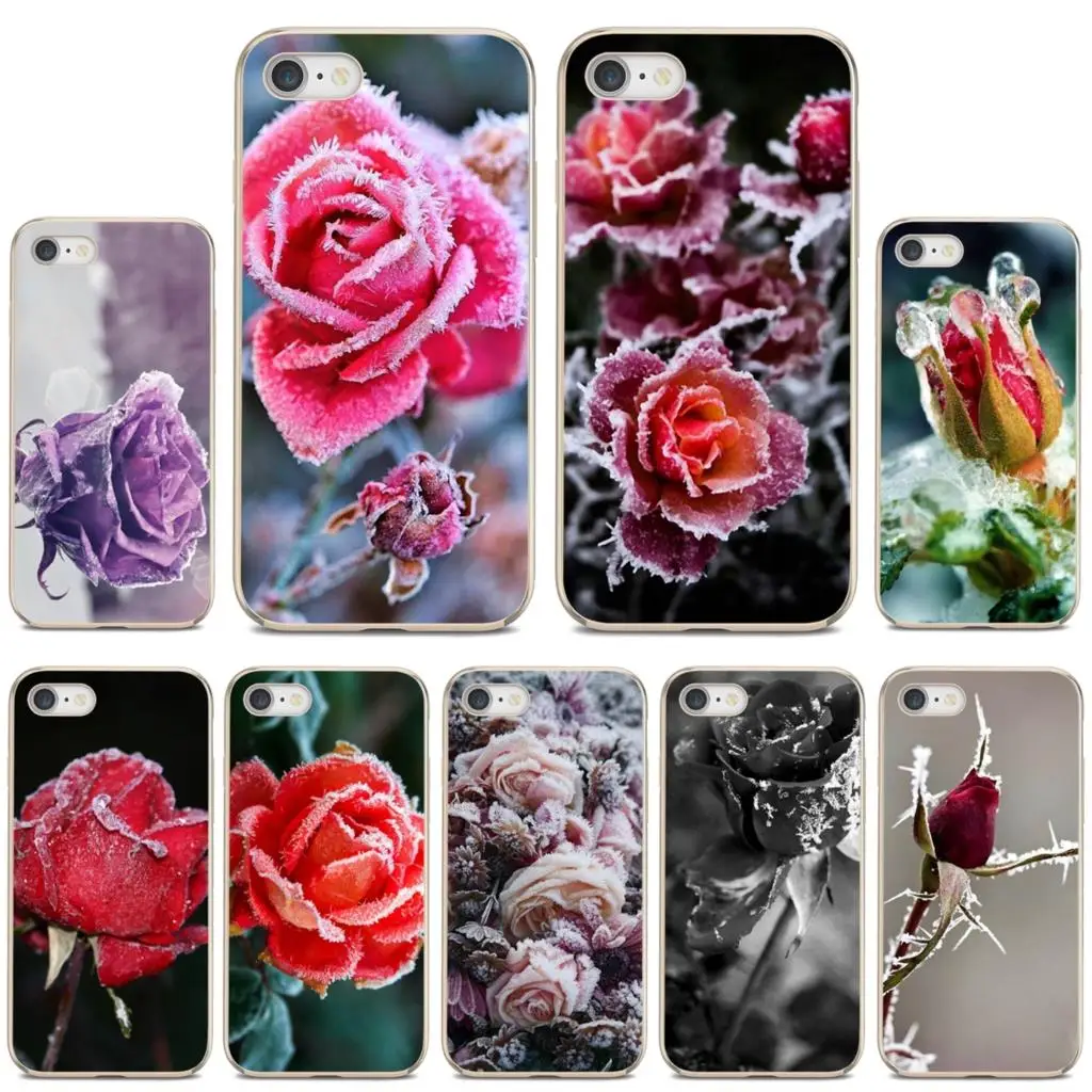 Чехол Sexy-Winter-cold-Frozen-Rose для Sony Xperia XA Z3 Z5 XZ1 XZ2 Z Z1 Z2 compact M2 M4 M5 C4 C6 E3 T3 | Мобильные