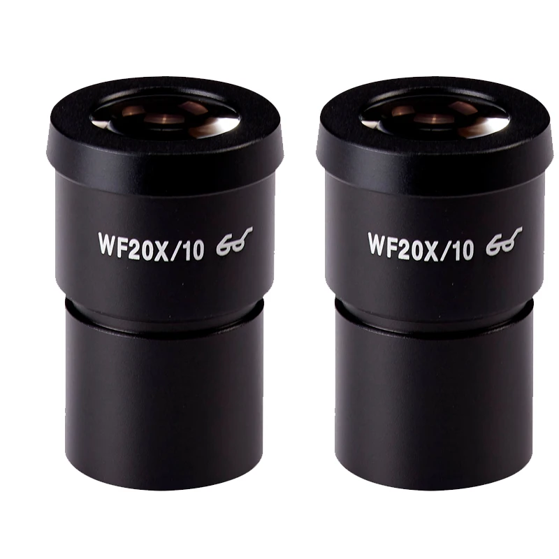 Одна пара WF10X/20 WF10X WF15X WF20X WF25X WF30X 20 мм 15 10 9 высокий окуляр для глаз стерео микроскоп