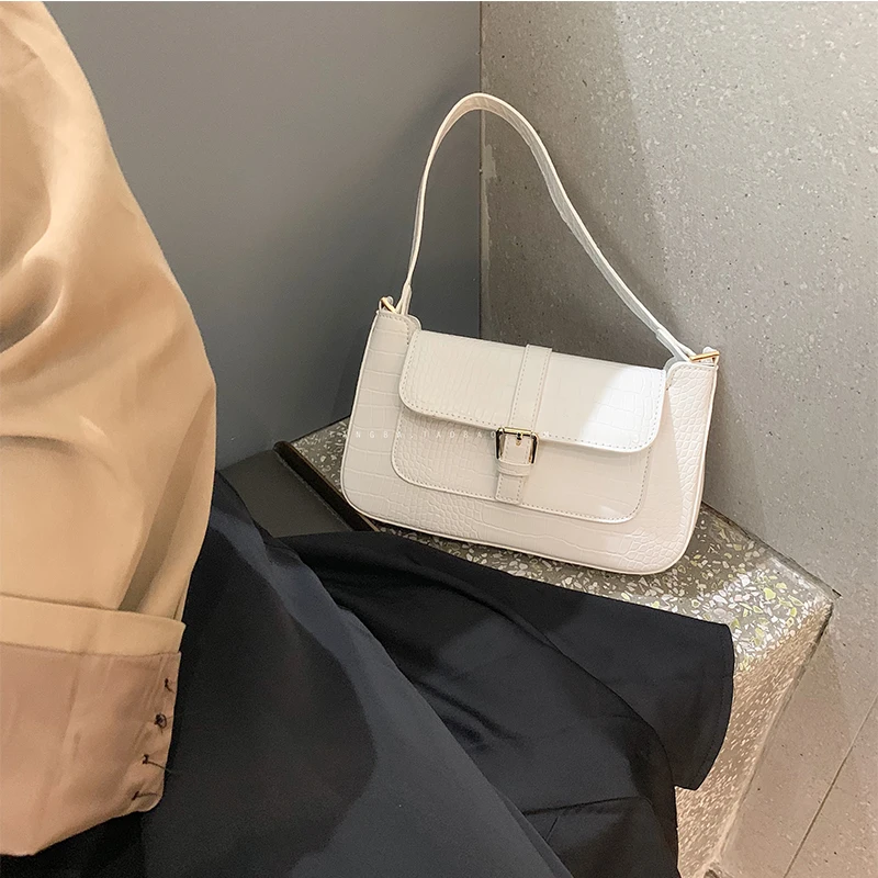 

Multipurpose Alligator Messenger Bags Women High Quality Metal Lock Shoulder Bags Ladies Vintage Pu Leather Crossbody Bag Chic