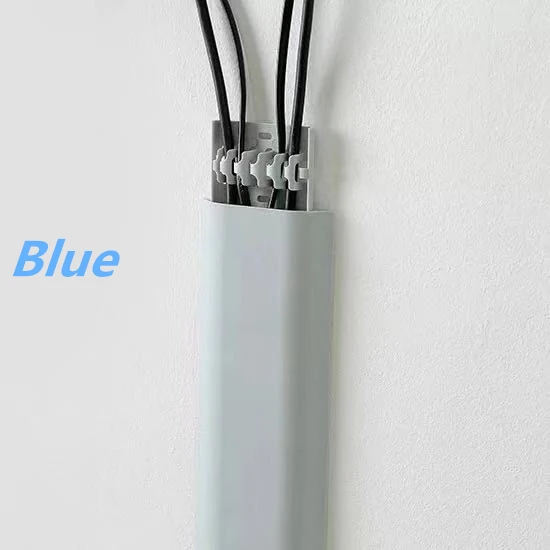Blue Сетевой кабельный хранилище компьютерные кабельные зажимы стена проволока жгут кабельные зажимы Кабельный органайзер Свадебные украшения самоклеющиеся - Цвет: Blue