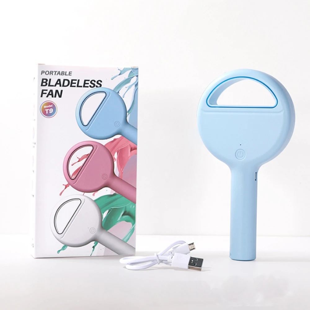 Портативный мини USB кабель без листьев, ручной вентилятор, 360 градусов