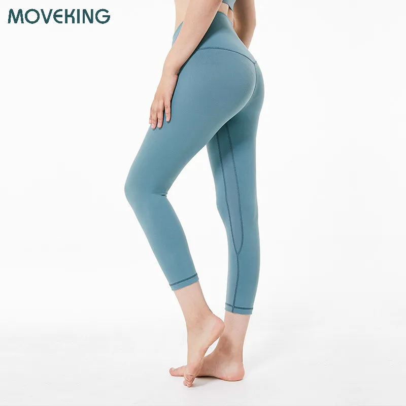 Женские спортивные Капри для занятий йогой бесшовные легинсы с высокой