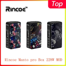 Новейшая модель Rincoe Manto pro Box 228 Вт, питание от 18650 батарей, электронная сигарета Vape MOD vs Cigpet Capo/Dovpo mvv