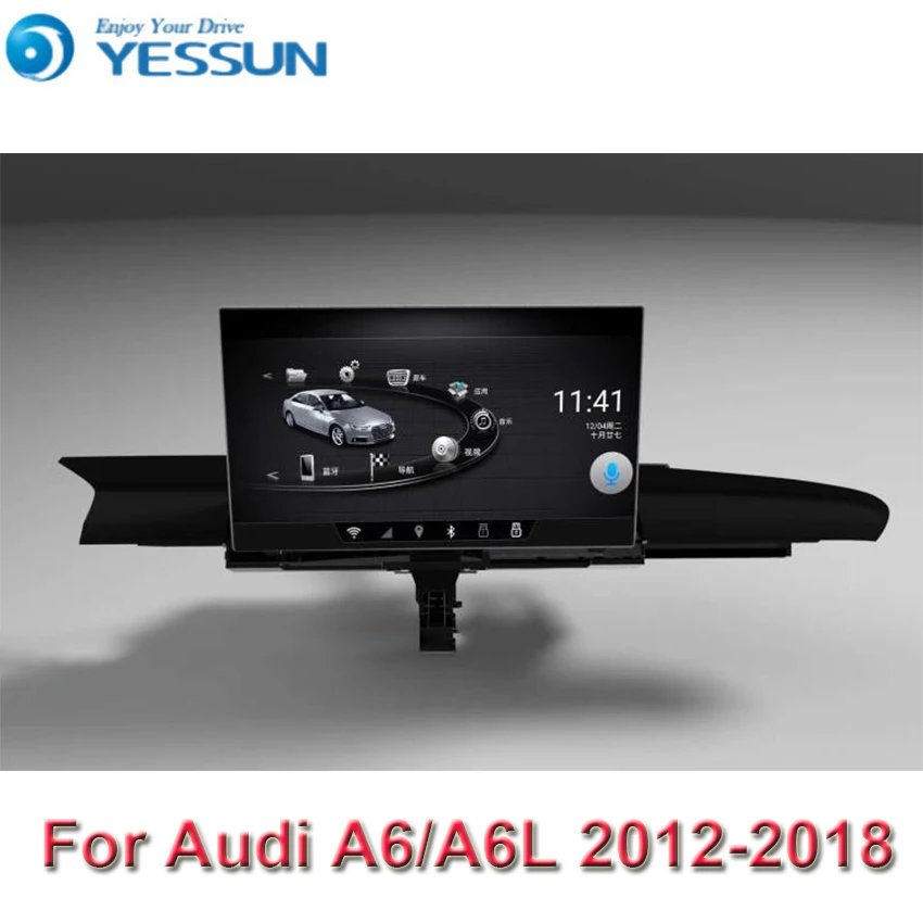 Автомобильный Android мультимедийный плеер для Audi A6/A6L 2012- gps навигация большой экран Авто Радио Bluetooth Поддержка Carplay
